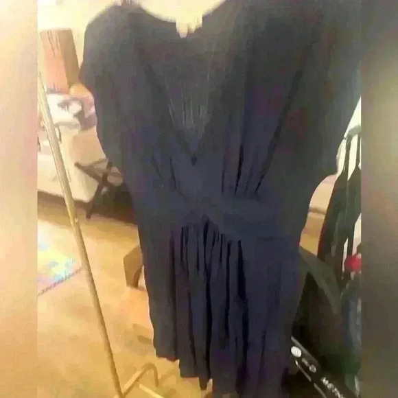 Blue ruched knot long top - Picture 1 of 1